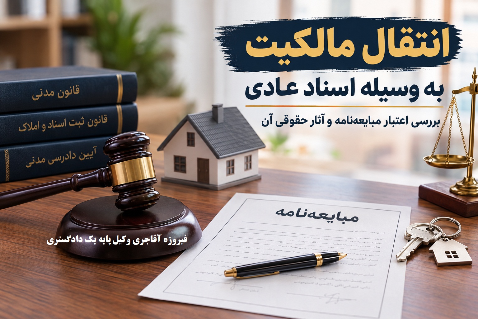 انتقال مالکیت با سند عادی اعتبار مبایعه نامه و شرایط قانونی